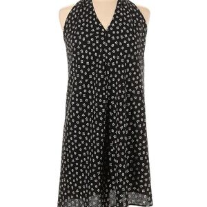 Zara Black and White Floral Mini Dress